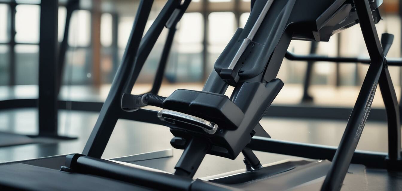 Close-up of the design of a heavy duty inversion table