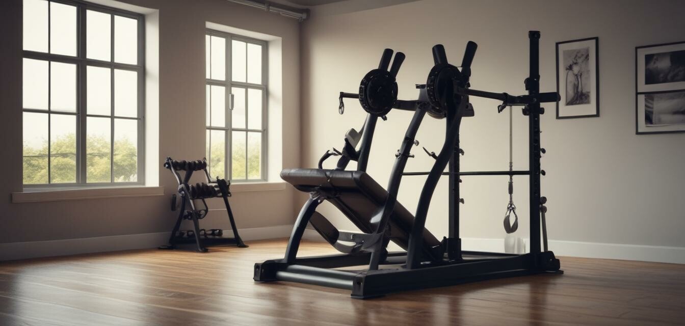 Heavy duty inversion table in an empty gym