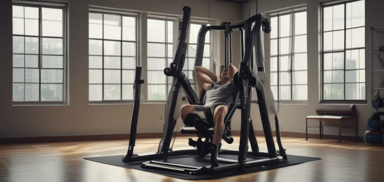 Inversion table in use with full view of setup